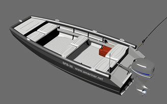 Моторная лодка 4 метра из ПНД